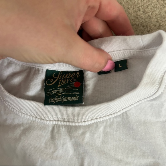 Vintage White T-Shirt with Blue Graphic - Picture 4 of 6